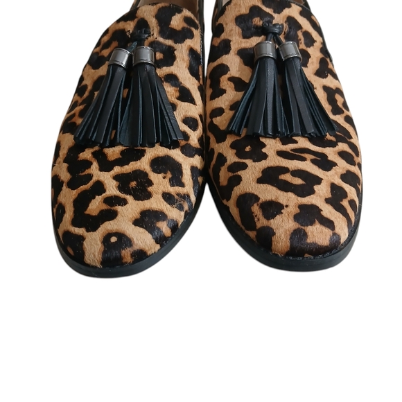 New Franco Sarto Women's Hadden2 Leopard Print Tassle Loafer Flat Size 9M - Picture 11 of 14